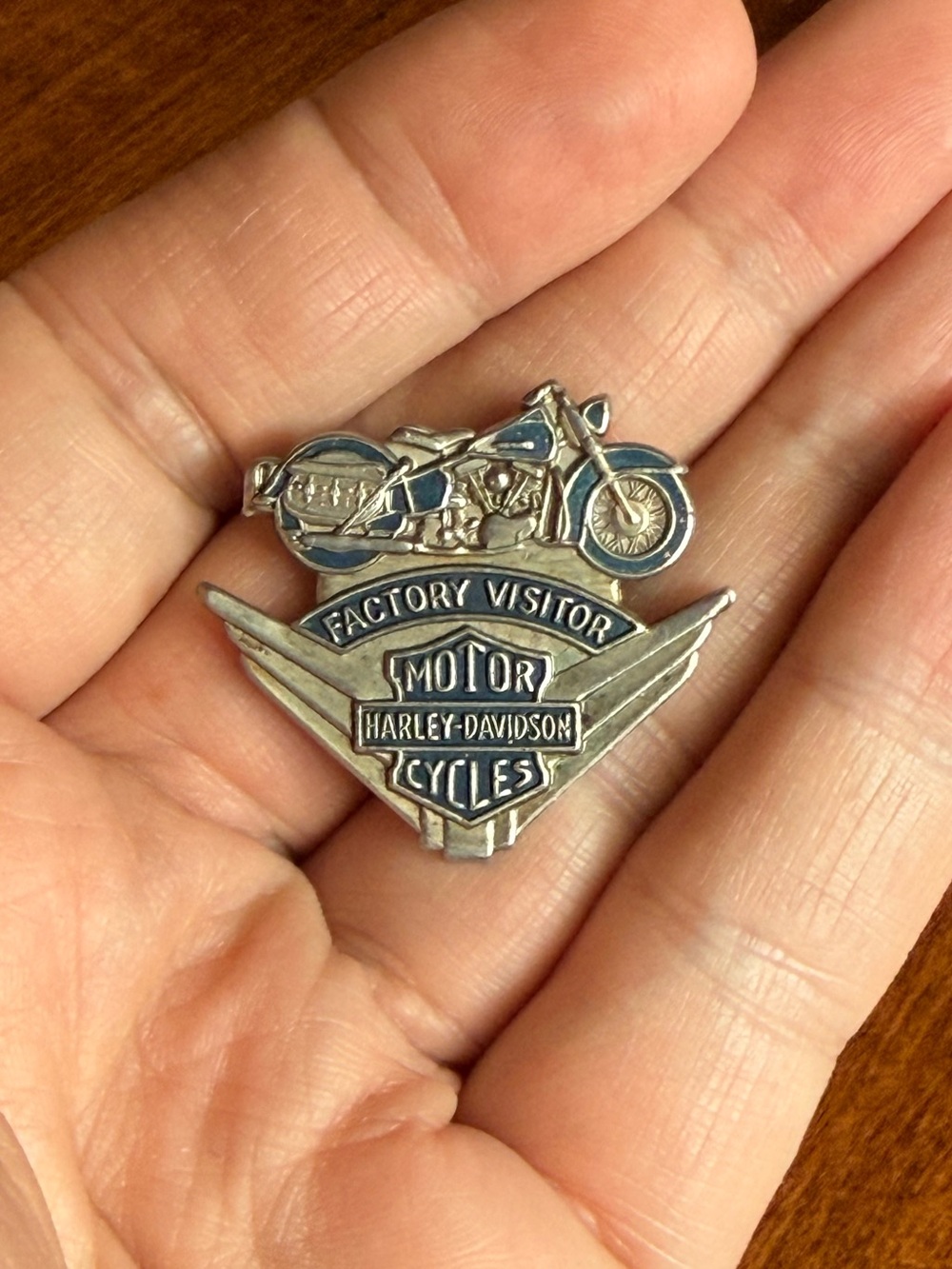 RARE Harley Davidson factory visitor Pin 1950’s Biker
